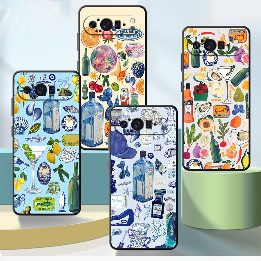 Google Pixel 9 Pro - Cover per telefono con paesaggio costiero